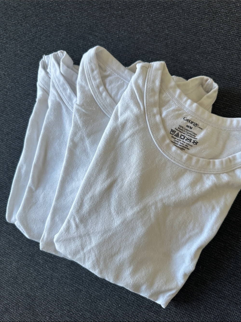 George White Crew Neck Short-Sleeve Kids Tee
